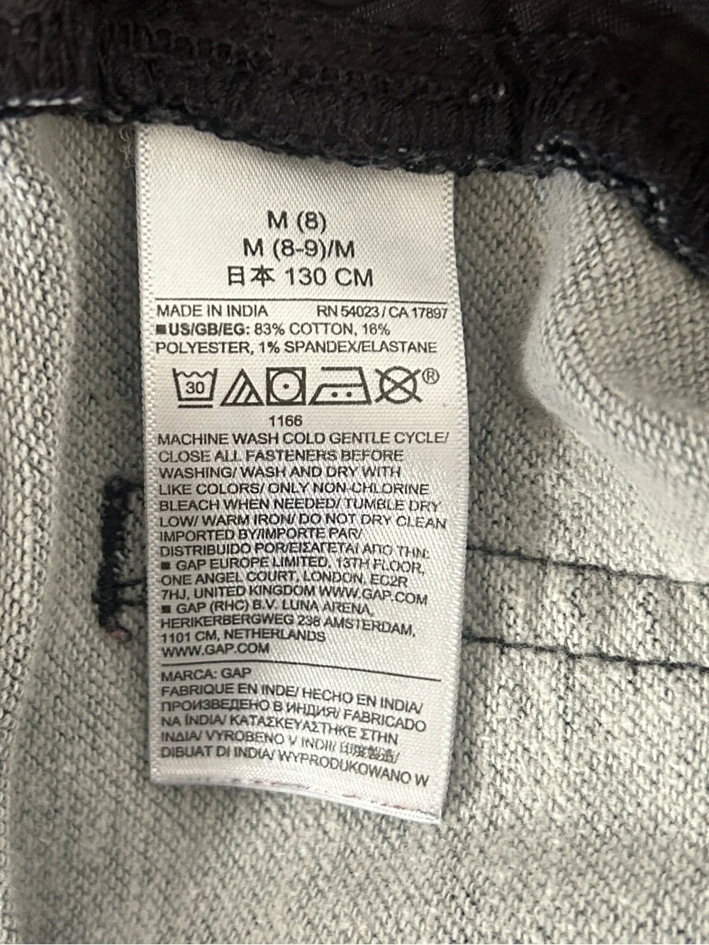 GAP Denim black Pull-On Jeans